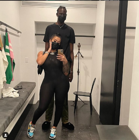 Mulan is dating NBA star tall man Bol Bol who is playing for the Denver Nuggets.